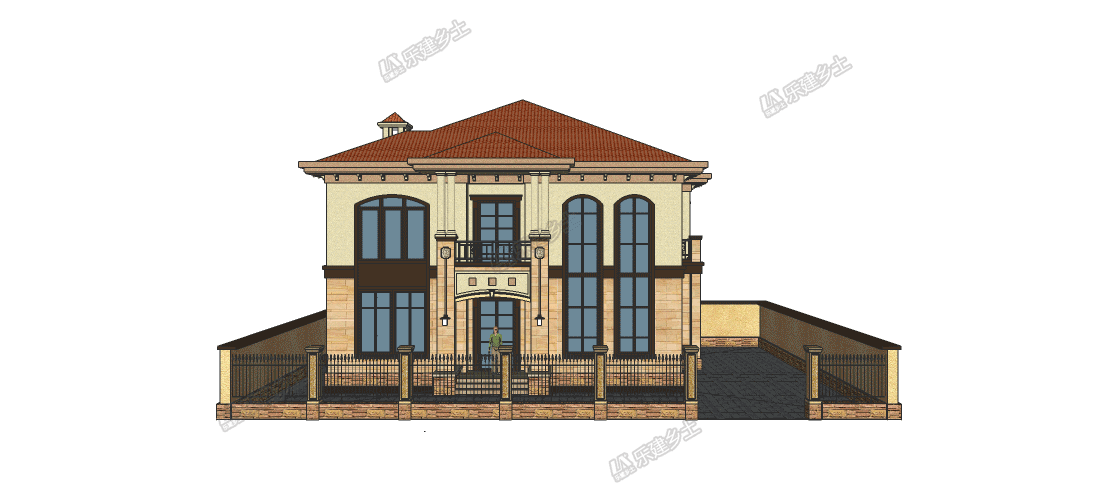 建一個這樣的二層歐式別墅，造價不高，里子面子全有啦！