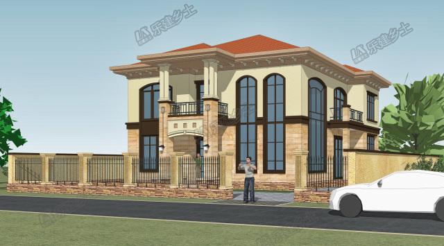 建一個這樣的二層歐式別墅，造價不高，里子面子全有啦！