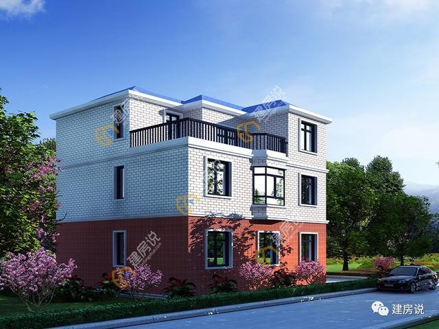 三層農(nóng)村別墅，有飄窗更美觀且很實用