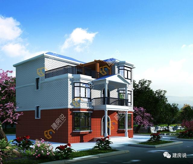 三層農(nóng)村別墅，有飄窗更美觀且很實用