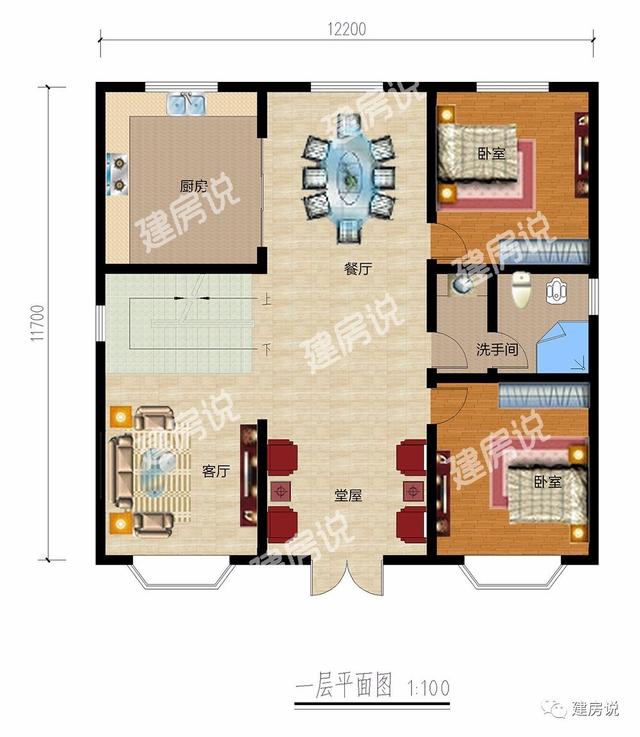 三層農(nóng)村別墅，有飄窗更美觀且很實用