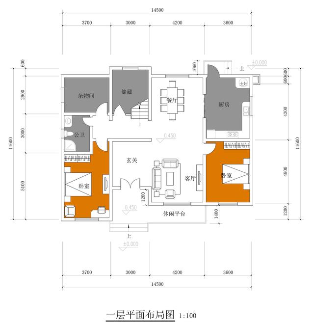 福利來(lái)啦！打工回家準(zhǔn)備建漂亮別墅，附建房平面圖