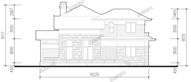 二層簡約別墅，設計過渡平臺及內(nèi)庭院，讓居住更愜意
