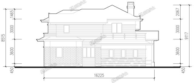 二層簡約別墅，設計過渡平臺及內(nèi)庭院，讓居住更愜意