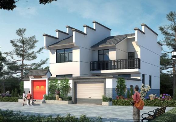 二層徽派鄉(xiāng)村別墅，只要50萬，最愛院子和地下室