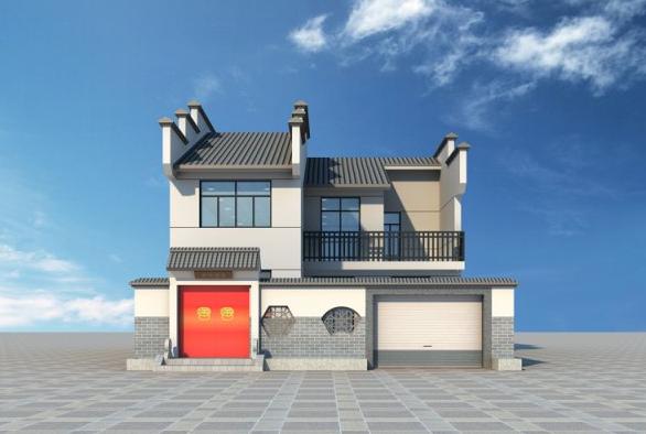 二層徽派鄉(xiāng)村別墅，只要50萬，最愛院子和地下室