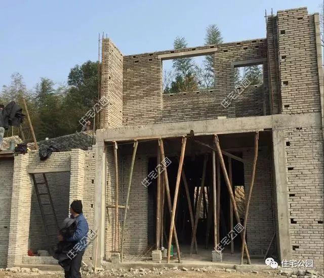 農(nóng)村自建二層住宅施工全過程，附多張施工圖