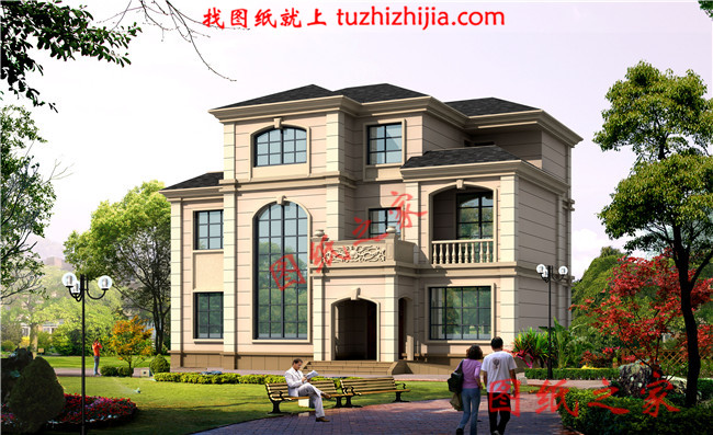 農(nóng)村三層樓房設(shè)計圖及圖片，客廳挑空，優(yōu)化室內(nèi)采光