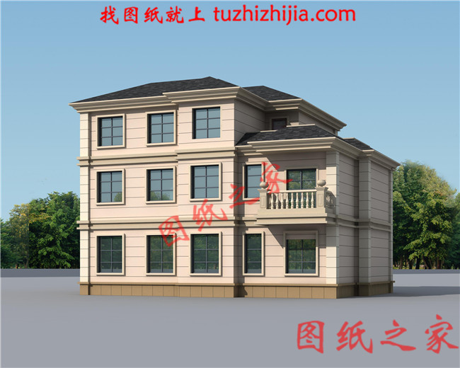 農(nóng)村三層樓房設(shè)計圖及圖片，客廳挑空，優(yōu)化室內(nèi)采光