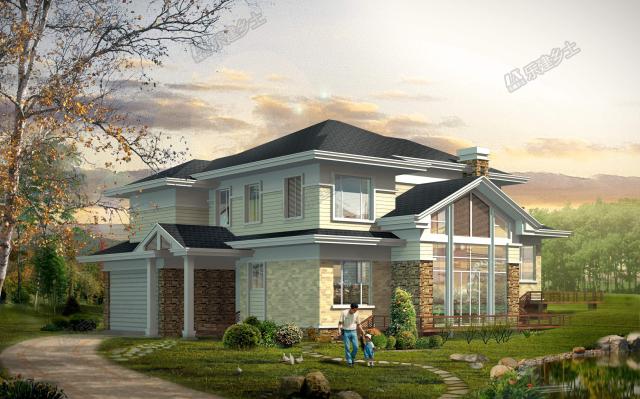 簡歐風(fēng)格，大氣實(shí)用，二層別墅圖紙分享