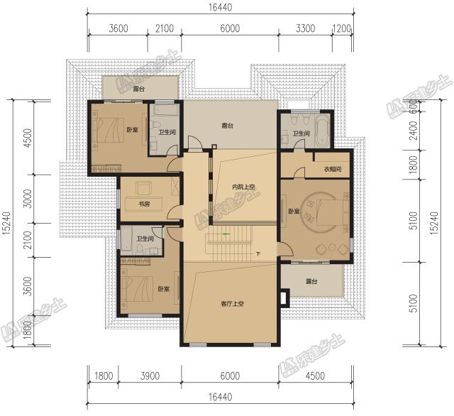 簡歐風(fēng)格，大氣實(shí)用，二層別墅圖紙分享