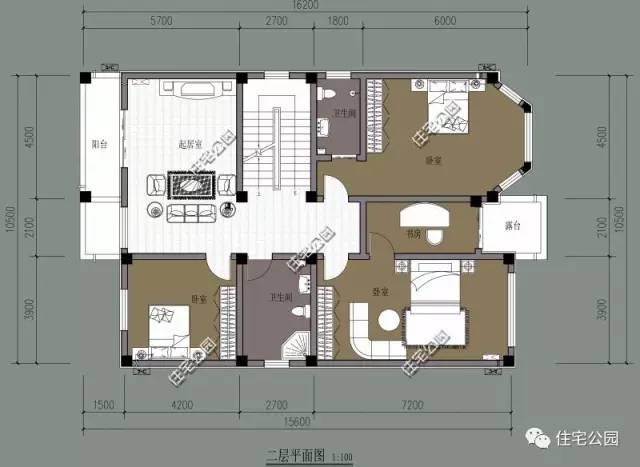 10X16米歐式別墅，外觀美，布局好，7臥室！