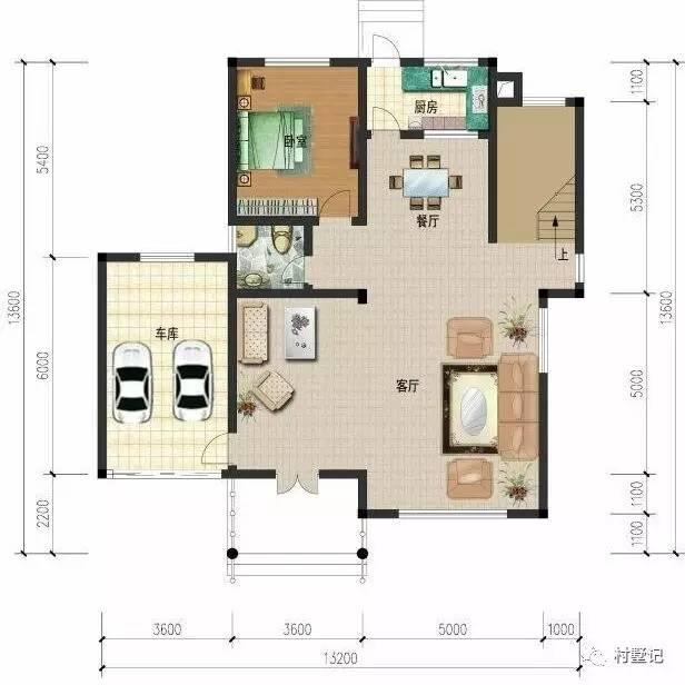 30萬建造這套帶車庫的挑空別墅，把日子過的紅紅火火