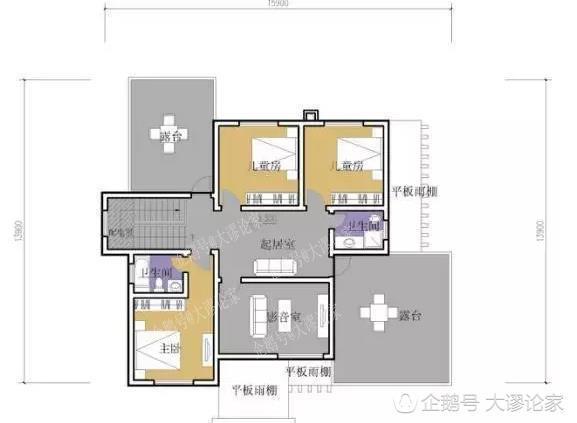 帶開放式車庫的二層農(nóng)村別墅，真石漆外墻被點(diǎn)贊