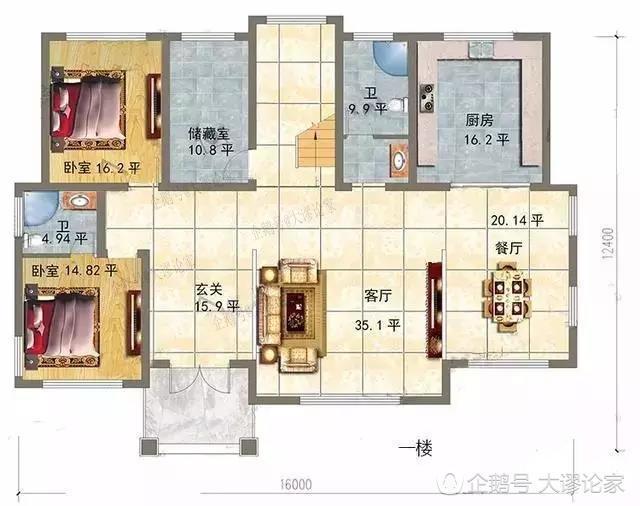 表妹花大錢(qián)建的三層農(nóng)村別墅，參觀那天看呆了