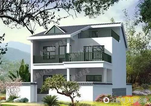 9X12米二層農(nóng)村別墅，不超過規(guī)定面積還能有小院