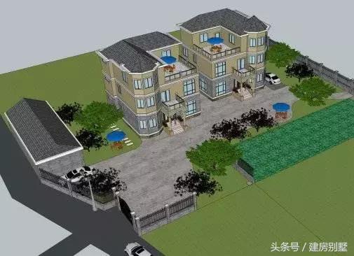 太霸氣了！江西兄妹用1000多平米建兩棟三層別墅