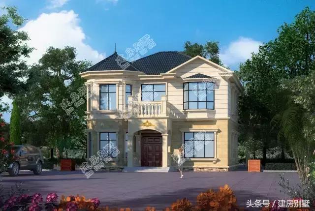 14×15.6米二層半農(nóng)村別墅，7個臥室?guī)чw樓，還有客人最喜歡的棋牌室