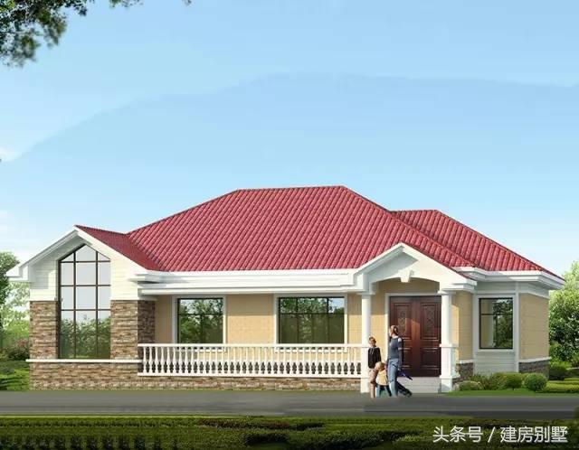 兩套一層農(nóng)村別墅戶型，爺奶看上第一套，爸媽喜歡第二套