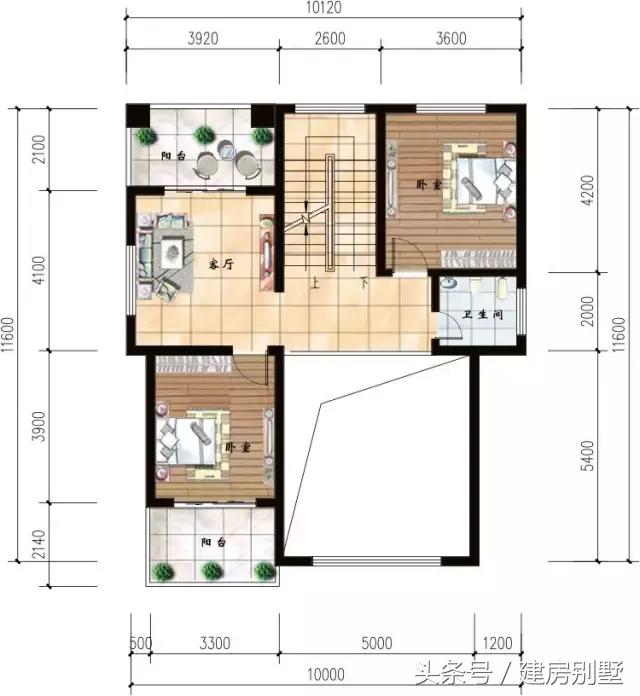 3款開(kāi)間10米的農(nóng)村別墅戶型，小地基建別墅更精致，大地基羨慕不來(lái)