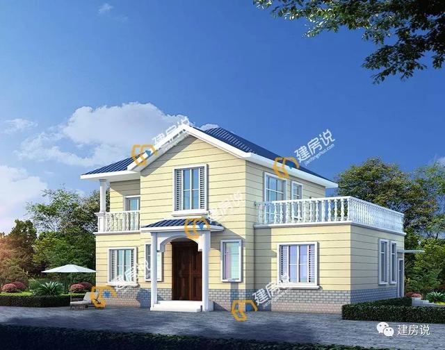 帶旋轉樓梯的二層農(nóng)村別墅，十里八鄉(xiāng)都喜歡的戶型