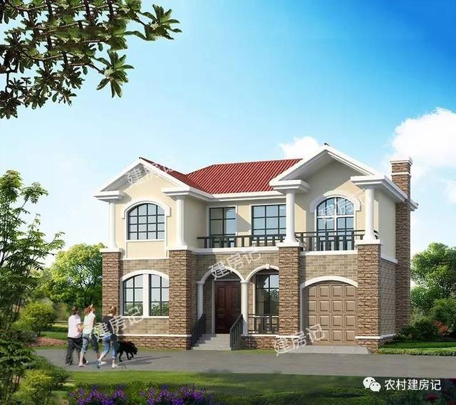 13.2×9米二層實(shí)用農(nóng)村別墅，鄰居看了也想建