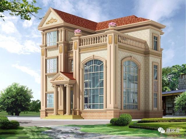 5款帶落地窗的農(nóng)村別墅，大氣的別墅就應(yīng)該是這個樣子