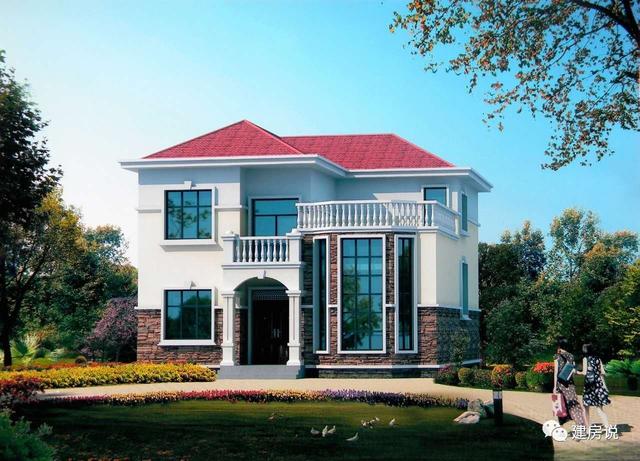 5款帶落地窗的農(nóng)村別墅，大氣的別墅就應(yīng)該是這個樣子