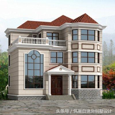 幾組別墅效果圖和完工圖對比，完工圖比效果圖更漂亮