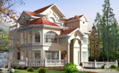 幾組別墅效果圖和完工圖對比，完工圖比效果圖更漂亮