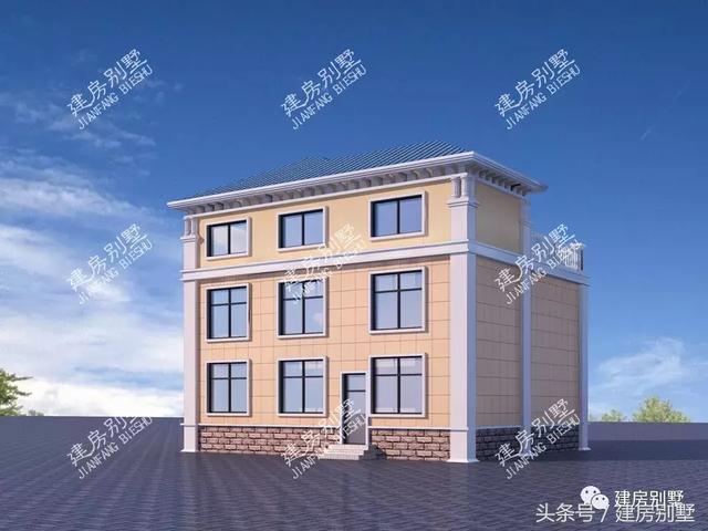 帶獨(dú)立廚房的三層別墅設(shè)計(jì)方案，農(nóng)村還是喜歡獨(dú)立廚房設(shè)計(jì)