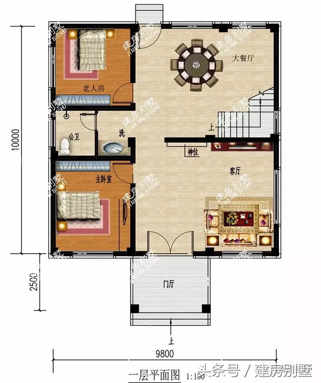帶獨(dú)立廚房的三層別墅設(shè)計(jì)方案，農(nóng)村還是喜歡獨(dú)立廚房設(shè)計(jì)