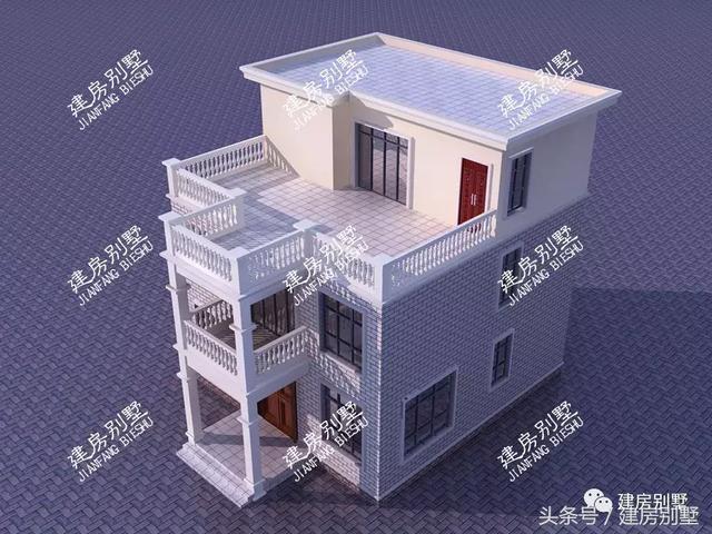 帶獨(dú)立廚房的三層別墅設(shè)計(jì)方案，農(nóng)村還是喜歡獨(dú)立廚房設(shè)計(jì)