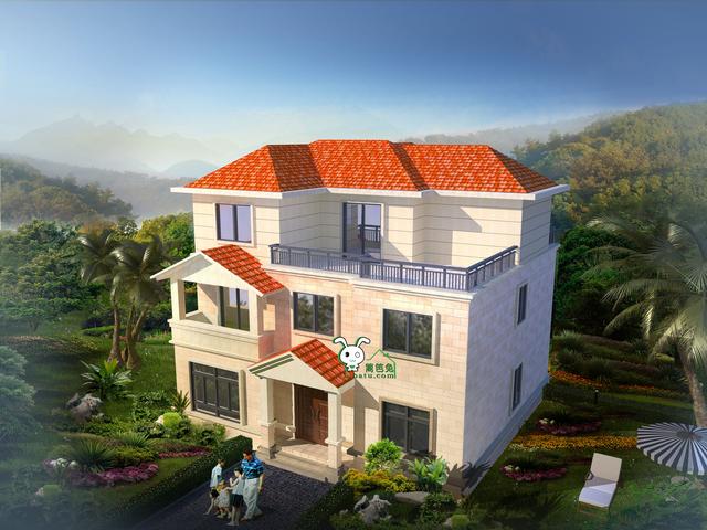 三層樓房設(shè)計(jì)圖包含全套施工圖紙，自建房效果圖