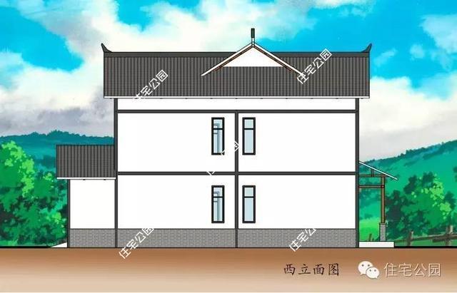 農(nóng)村中式二層小別墅戶型，你會(huì)把車庫這么放嗎？