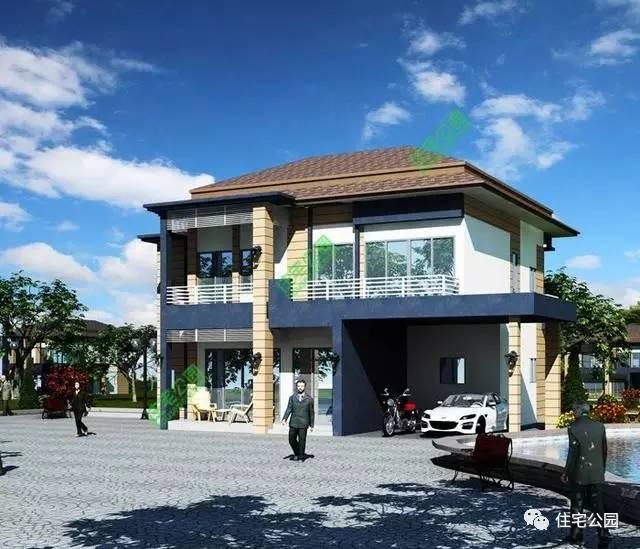 2層農(nóng)村小戶型別墅，露臺車庫全都有，這樣的房子才實用！