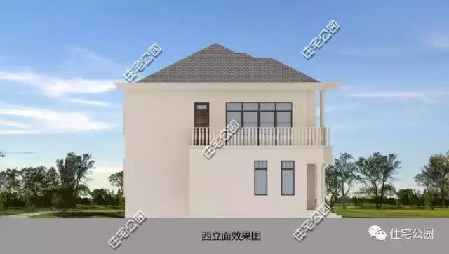 農(nóng)村自建歐式別墅21X12米，四平八穩(wěn)、潔污分離！