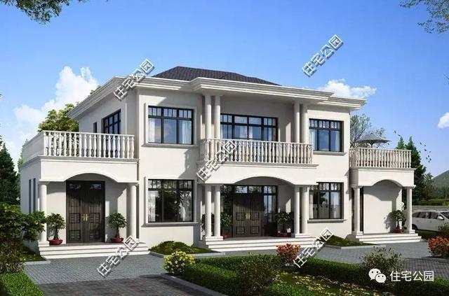 農(nóng)村自建歐式別墅21X12米，四平八穩(wěn)、潔污分離！