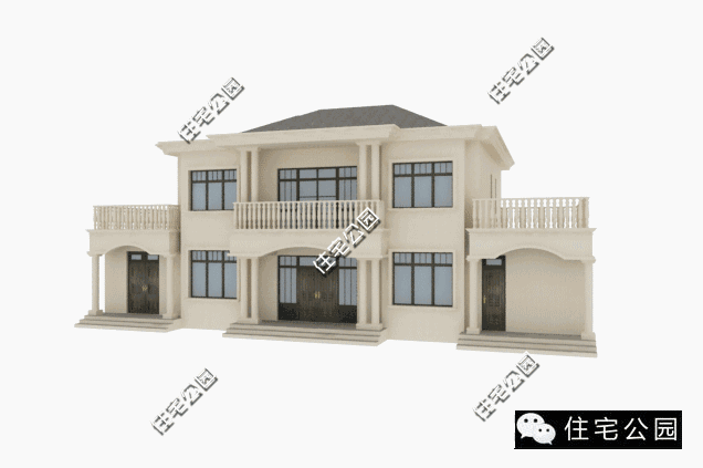 農(nóng)村自建歐式別墅21X12米，四平八穩(wěn)、潔污分離！