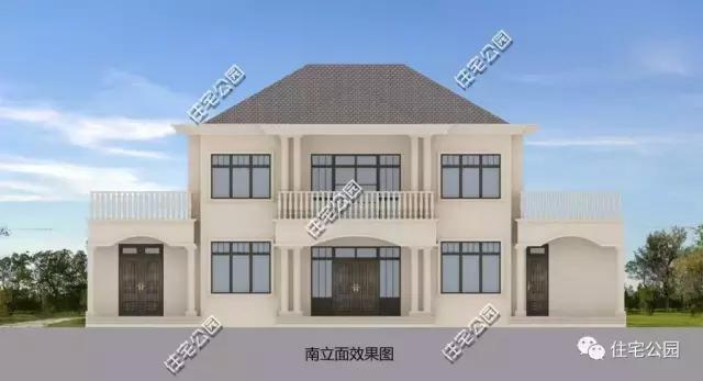 農(nóng)村自建歐式別墅21X12米，四平八穩(wěn)、潔污分離！