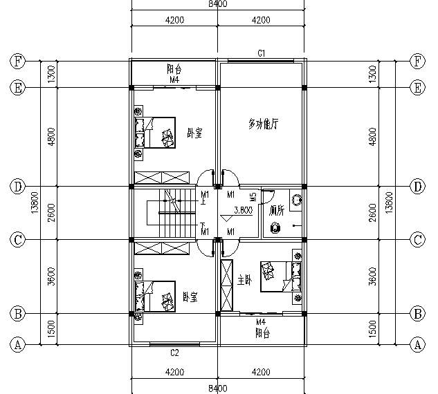 你看到后一定會很驚訝，這是開間僅為8米的三層別墅！
