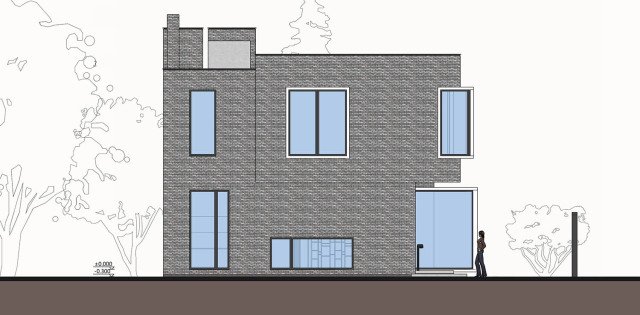 農(nóng)村現(xiàn)代別墅，屋頂帶蓄水池，簡約時(shí)尚，