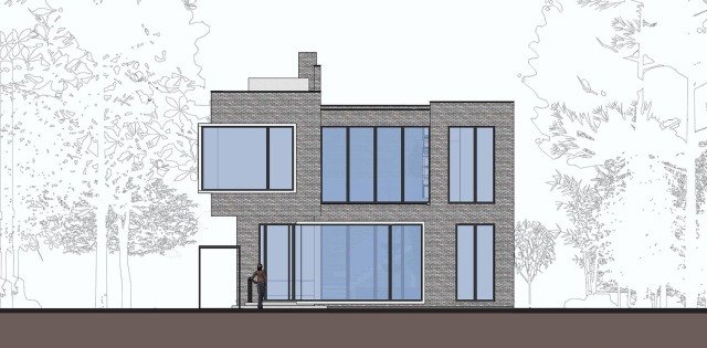 農(nóng)村現(xiàn)代別墅，屋頂帶蓄水池，簡約時(shí)尚，