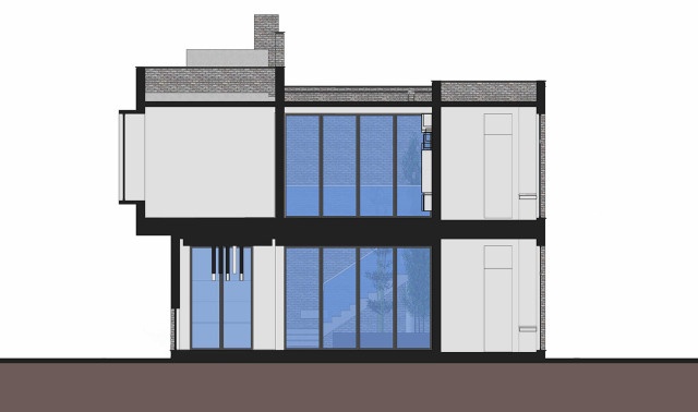 農(nóng)村現(xiàn)代別墅，屋頂帶蓄水池，簡約時(shí)尚，