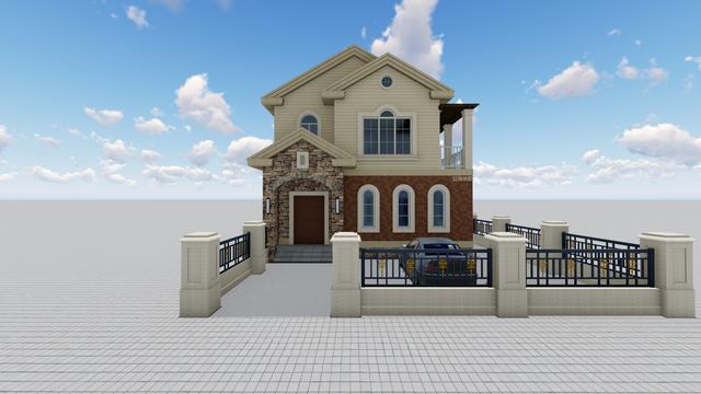 農(nóng)村精品別墅，8X16M，解決建筑過長問題！