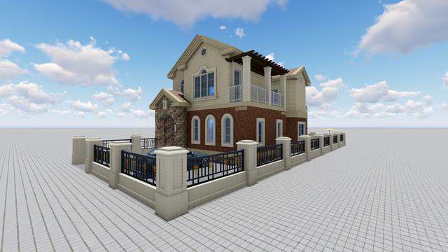 農(nóng)村精品別墅，8X16M，解決建筑過長問題！