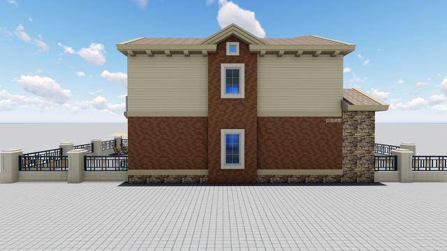 農(nóng)村精品別墅，8X16M，解決建筑過長問題！