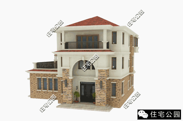 農(nóng)村自建3層別墅13X15米，獨(dú)立廚房、帶柴火房！