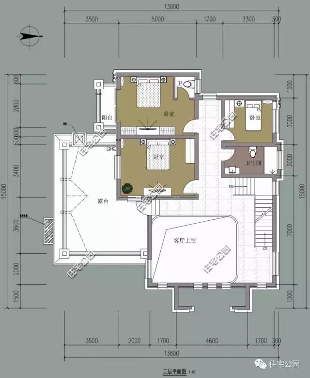 農(nóng)村自建3層別墅13X15米，獨(dú)立廚房、帶柴火房！