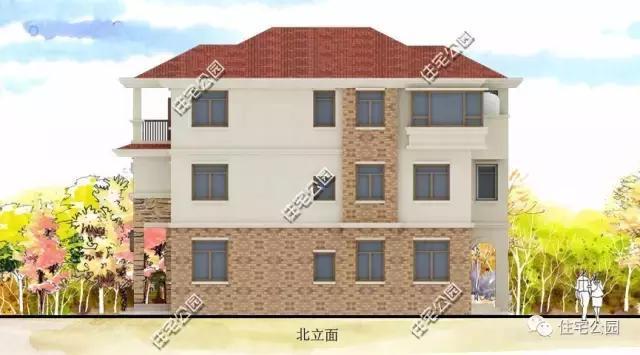 農(nóng)村自建3層別墅13X15米，獨(dú)立廚房、帶柴火房！